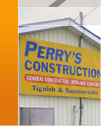 Perrys Construction, Canada - Insulated concrete form systems, commercial buildings, potato warehouses, redi-mix and residential construction